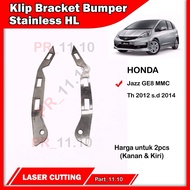 HONDA Bumper Bracket Clip Jazz RS GE8 MMC (2012-2014) Stainless Steel Bumper Bracket HL