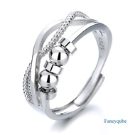 Silver Anxiety Ring For Women 925 Sterling Silver Ring Fidget Rings For Anxiety Stress Reliever Spin