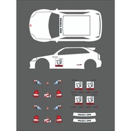 [WHITE TONER] Decal Hotwheels 99" Honda Civic Type R (Ek9) THAILAND DIECAST EXPO 2025