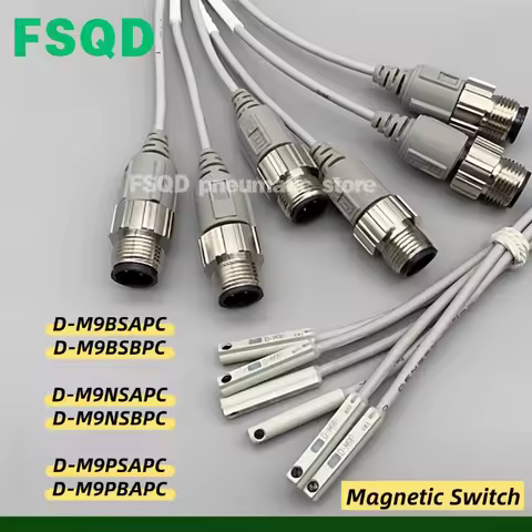 5pcs D-M9BSAPC，D-M9BSBPC，D-M9NSAPC，D-M9NSBPC，D-M9PSAPC，D-M9PBAPC，D-M9NSDPC，D-M9NMDPC Magnetic Switch