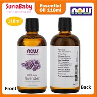 Now Foods Pure Essential Oil, Lavender, 4 fl oz (118 ml) USA