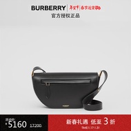 博柏利 BURBERRY 奢侈品 黑色Olympia – 小号皮革埃伦匹亚包 80363811