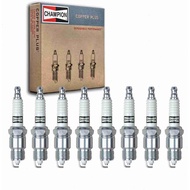 8 pc Champion Copper Plus Spark Plugs compatible with Ford F-150 5.0L 5.8L 7.5L V8 1975-1996