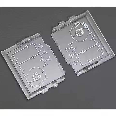 2 PCS Clear Plastic Assembly Bobbin Hook Slide Cover Plate For Janome Viking Husqvarna Sewing Machin