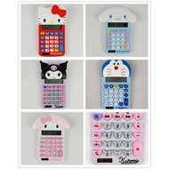 Japan Sanrio Kitty Melody Kuromi Cinnamoroll Doraemon Head Shape Solar Calculator 633878