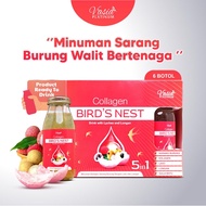 V'ASIA COLLAGEN BIRD'S NEST WITH LYCHEE & LONGAN - Minuman Sarang Burung Walit Bertenaga