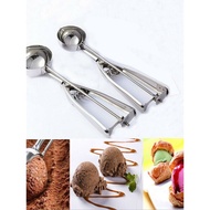 Ice Cream Scoop Trigger Spring Scope Heavy Duty Durable Mash Scoop Stainless Steel 冰淇淋不锈钢勺子