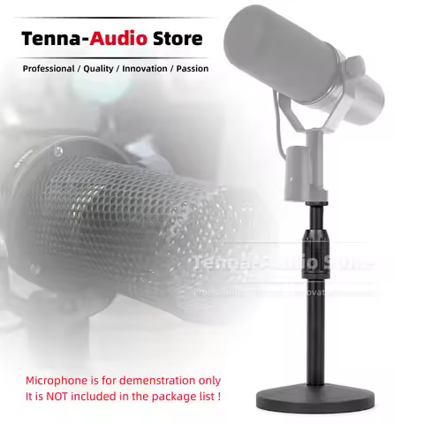 Desktop Mic Boom Rack Mount Compatible With Shure SM7B SM 7B SM7 7 B SM7DB DB Microphone Stand Table