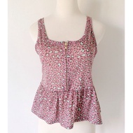 Leopard Print Peplum Top