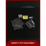 Aerox V1 Pulley & Belt CVT Cover – Clear 5mm Acrylic | Plug & Play | Aerox V1 Accessories