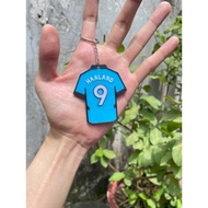 Manchester City Haaland 2024 season jersey keychain, car keychain, football keychain, Man City keych