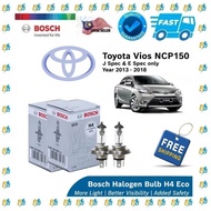 💯%Original BOSCH Halogen 2pcs H4 For Toyota Vios NCP150 Year 2013-2018 60/55W Car Headlight bulb Men