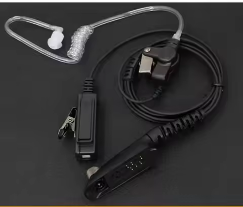 Long big PTT Acoustic Air Tube Headphone for Motorola PRO5150 GP340 GP580 GP328 GP338 HT750 PTX760 e