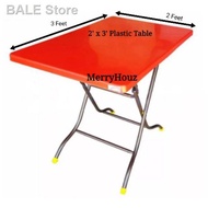 ☫Meja Pasar Malam 2x3/ Foldable Plastic Dining Table 2’' x 3’ Lipat/ Plastik 2 3( READY STOCK)