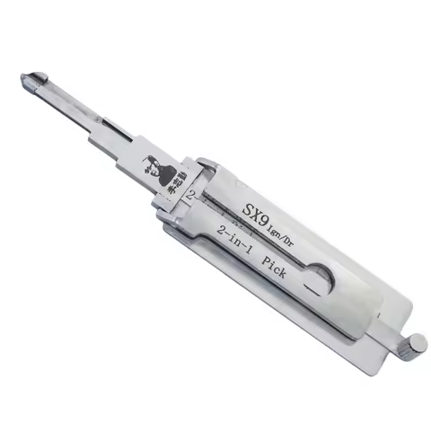 Lishi SX9 2 in 1 Locksmith Tool Lock Pick & Decoder Flat Milling for Citroën/Fukang models