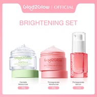 【3ชิ้น】Glad2Glow Serum เซรัม Moisturizer ครีมทาผิว ครีมทาหน้า Ceramide มอยเจอร์ไรเซอร์ ครีมทาผิว  Re