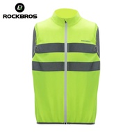Cycling Vest Reflective Safety Warning Gilet Lightweight Breathable Sleeveless Vest Men Outdoor Spor