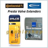 Schwalbe Continental Presta Valve Extender Extension BIcycle Tube Tyre 20mm 16 18 inch