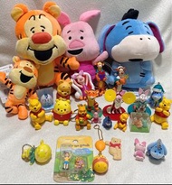 日本悕有絕版迪士尼小熊維尼 維尼熊 Pooh Winnie the Pooh小豬Piglet屹耳Eeyore跳跳虎Tigger公仔俄羅斯套娃擺設擺件。鋼牙與大鼻奇奇 Chip n Dale 奇奇蒂蒂C