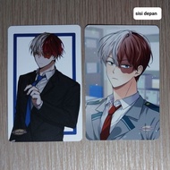 (change to JNE or j&t) photocard, pc shoto todoroki fan merch, my hero academia, MHA, boku no hero a