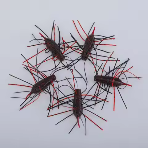 2025 4/5pcs Fishing Soft Baits Swimbait Soft Plastic Lure for Ned Rig Plastic Lures Bass Stick Swimb