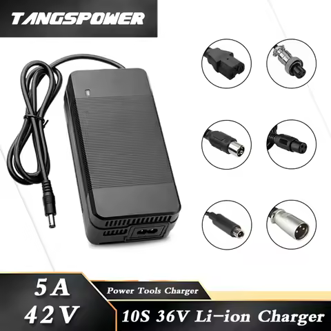 42V 5A Li-ion Battery Charger 10S 36V Lithium Battery pack Fast Charging Electric Product Charger Wi