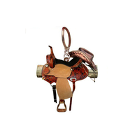 Acrylic Charms Decoration Western Cowboys Pendant Key Chains Saddle Shape Pendant Creative Saddle Cowboy