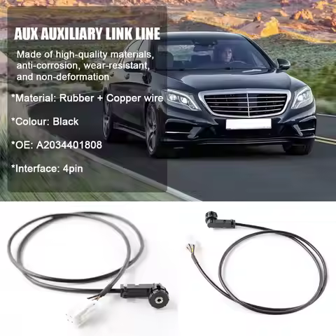 4pin AUX Auxiliary Cable For Mercedes C-Class W203 CLK W209 Aux Input Radio Cable A2034401808 AUX Au