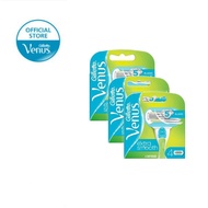 [Bundle of 3] Gillette Venus Extra Smooth Razor Refills 5 Blades 4 Carts