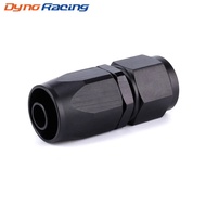 AN8 Black Oil Braided Hose Fitting AN8 Straight Swivel Oil Fuel Gas Line Hose End Adaptor Fast Flow 