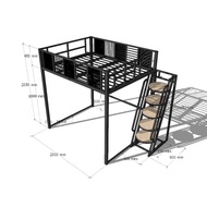 Loft bed customize singapore queen size loft bed