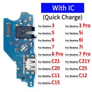 For Oppo Realme 7 7i 6 6i 5 5i 2 3 Pro C11 C20 C25 C15 C21 C21Y USB Charging Port Mic Microphone Doc