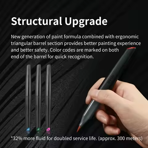 DSPIAE Environmental Soft Head Tipped Markers for Gundam Model Painting Tool Soft Tip Acrylic Marker