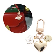 Kellnny Colorful Heart Pendant Keychain Handmade Unisex Key Chain Handbag Decorations Love Pendant L