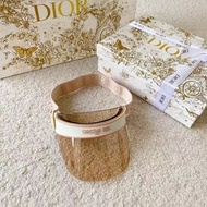 Dior 簡約防曬 空頂帽 遮陽帽 女款 粉色