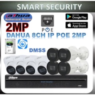 DAHUA Set K (8-ch) NVR With PoE | 2MP Wifi CCTV | HDD up to 4TB