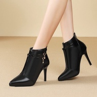 Pointed Toe Stiletto Heel Ankle Boots for Women35-42plus Size