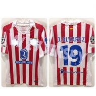 JERSEY ATM HOME 2025-2026 name player J.Alvarez + Patch UCL