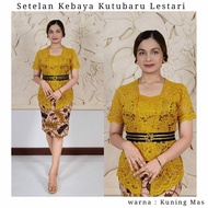 Kanaya Baju kebaya brokat SETELAN kebaya bali Lestari dan rok KATUN BATIK PENDEK kebaya bali modern