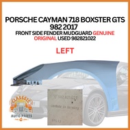 PORSCHE CAYMAN 718 BOXSTER GTS 982 2017   FRONT SIDE FENDER MUDGUARD GENUINE ORIGINAL USED 982821022