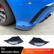 Rear Bumper Cornerite Side Diffuser Splitter Lip Spoiler Protection for Mercedes-Benz A Class W176 A