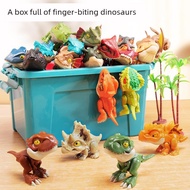 dinosaur toy Children's Finger-biting Dinosaur Mini Small Animal Cyber Popular Toy Two-year-old Boy 