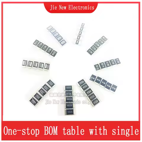 20PCS 2512 SMD 2W 1% Alloy Resistor Resistance R001 R002 R005 R008 R010 R040 R050 R060 R070 R100 R12