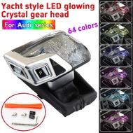 XINF For Audi A4 B9 A5 S4 S5 RS4 RS5 A6 C8 A7 S6 S7 RS6 RS7 Q5 SQ5 Car crystal gear head with LED ge