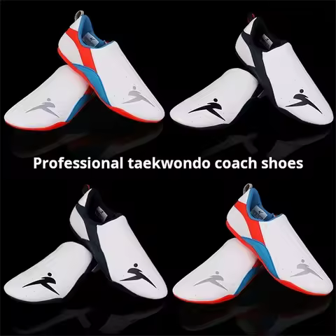 Professional Coach Taekwondo Shoes Adult Men And Women Sneakers Ultra-Fiber Breathable Non-Slip Trai