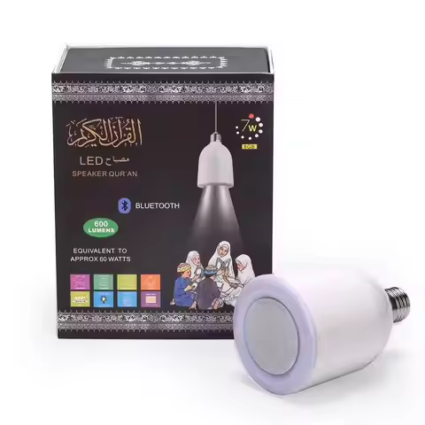 SQ-102 Portable Blub Bluetooth Wireless Speaker Prayer Lamp Speaker Night Light APP Control Speaker