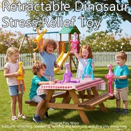 Transformable Telescopic Dinosaur Toy Novel Stress-relief Toy With Cartoon Design And Suction Z0p2