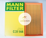BENZ กรองอากาศ ไส้กรองอากาศ Air filter MANN FILTER  C31144 เครื่อง M104 รุ่น W124 ( E280 E320 ) 003 094 71 04 LX438