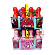 Superhero Spiderman Bowling Toys for Kids 19cm Mainan Bowling Ball