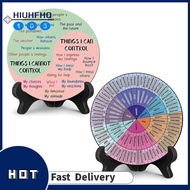 【SGHI】Control Therapy  Desk Decor Feelings Wheel Chart Mental Health Feelings